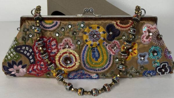 Sparkly Colorful Max Mayer Embroidered&Beaded Purse   - Image 11